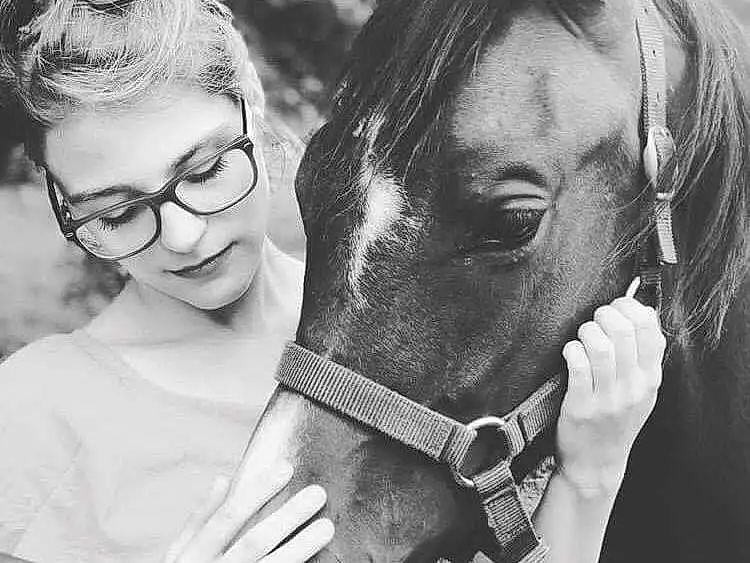 Cheval, Hair, Bridle, Black-and-white, Mane, Horse Supplies, Museau, Horse Tack, Horse Grooming, Stallion, Oreille, Mare, Noir & Blanc, Riding Instructor, Lunettes, Photography, Rein, Jaw, Horse Harness, Sourire